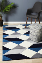 Matrix Pure Wool Steel Rug